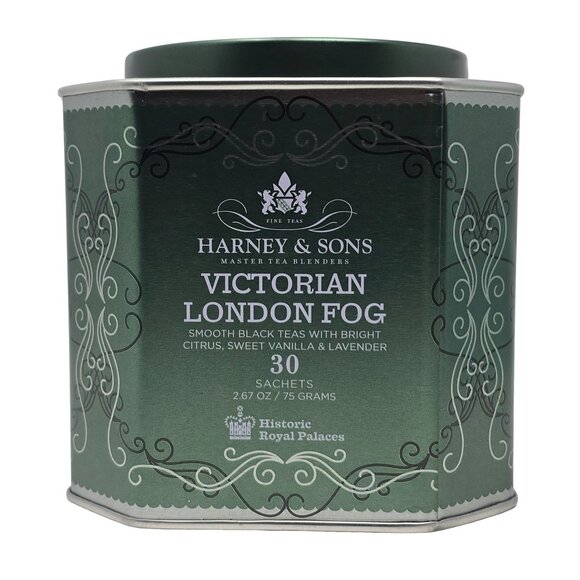 Harney & Sons Victorian London Fog Tea Tin – Empty Collectible Container - Picture 1 of 10